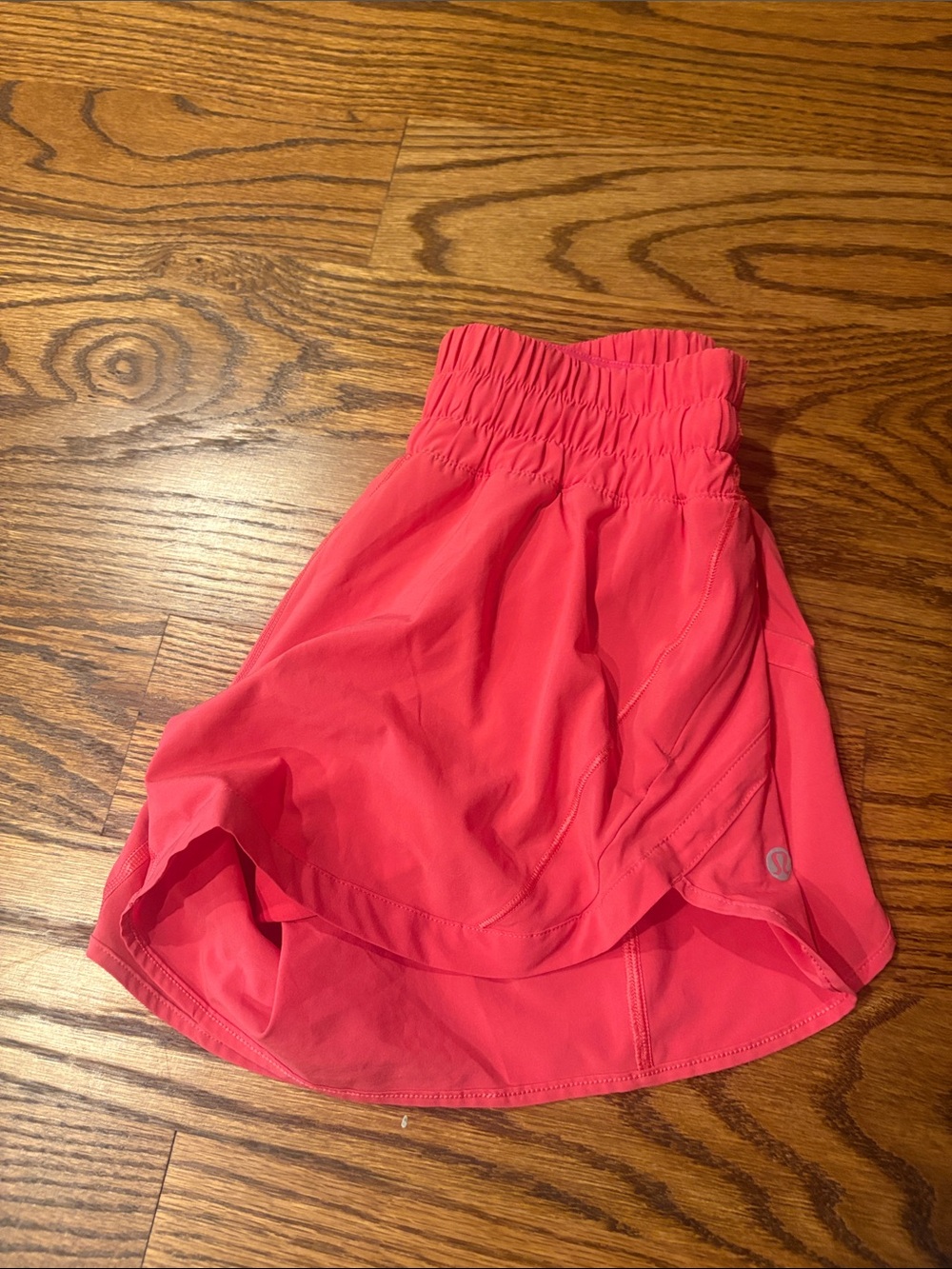 lululemon athletica Coral Pink Athletic Skort with Elastic Waist